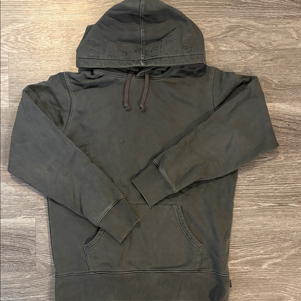Supreme Charcoal Hoodie Size Small
